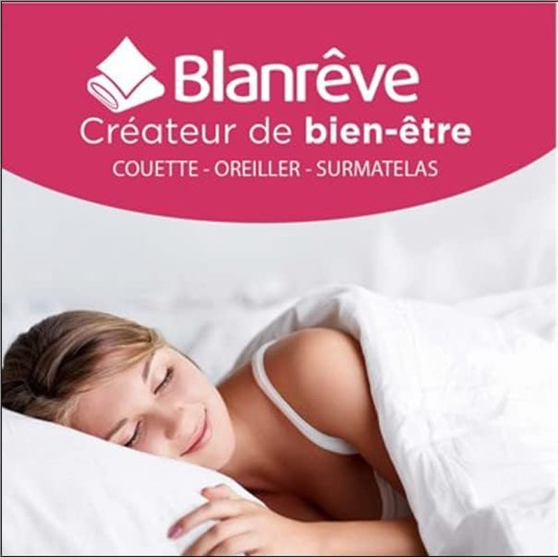 Blanrève - Trapunta Serenité - Trattamento antiacaro - Temperata 300 G/M² - 140 X 200 Cm - Per letto singolo - Lavabile in lavatrice, Bianco Piumini e Trapunte Naty Shop