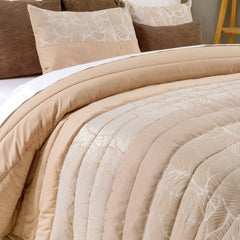 Coperta Sancarlos Primavera 1, colore panna, per letti di larghezza 105 cm Trapunte e trapunte Naty Shop