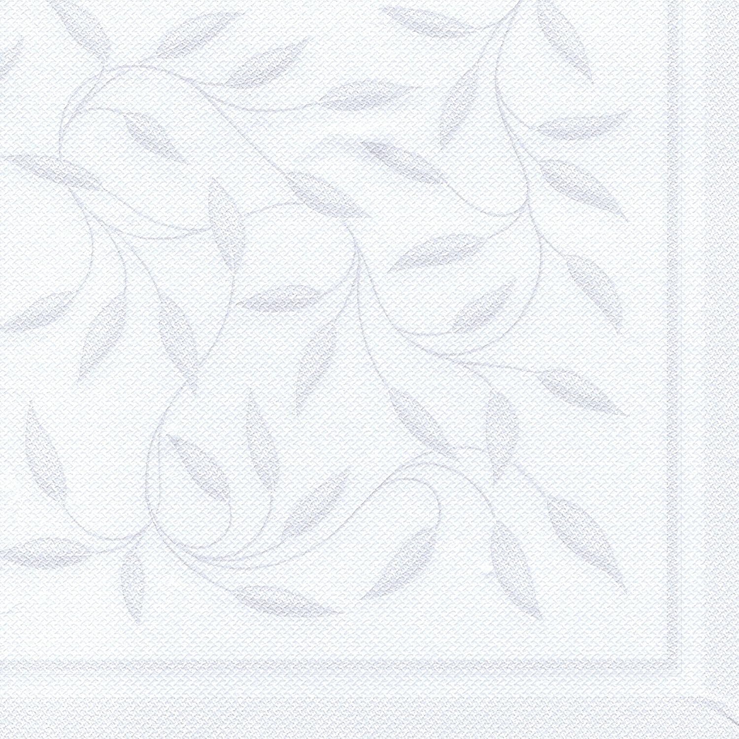 Papstar, 50 de șervețele "ROYAL Collection" 1/4 fold 40 Cm X 40 Cm Alb "New Mediterranean", #11652