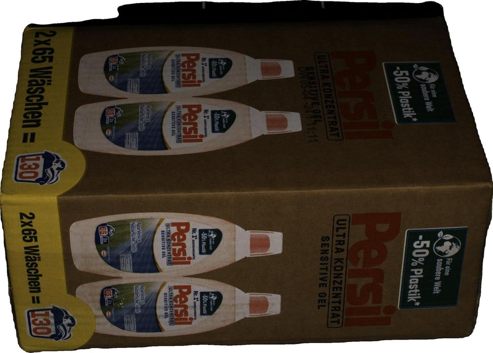 Persil Ultra Concentrate Sensitive Gel (130 lavaggi), Detersivo liquido per allergie e neonati in un flacone più piccolo per meno plastica, Rimuove le macchie difficili, Dermatologicamente testato Detersivi per bucato Naty Shop