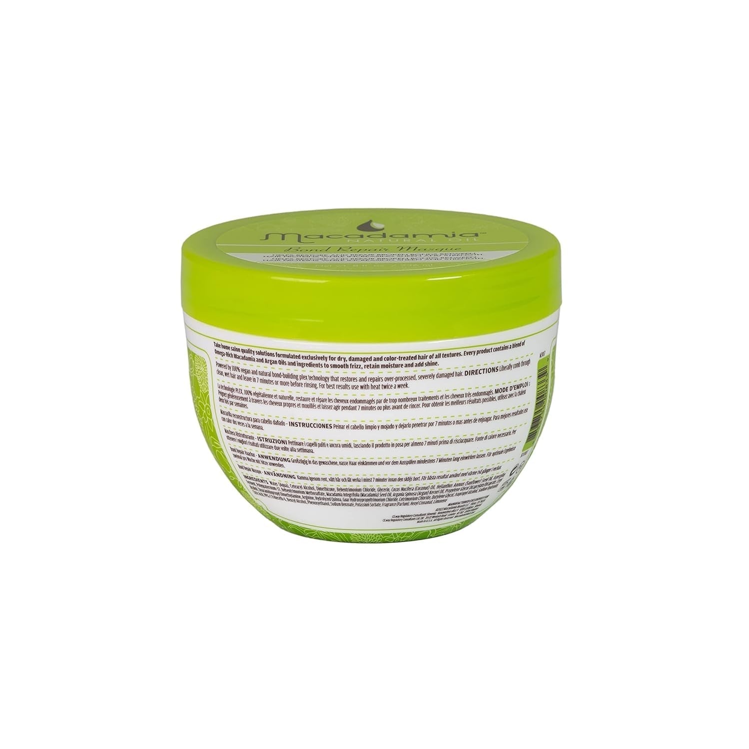 Masca de reparare Bond ajută la revigorarea și întărirea părului prea prelucrat, deteriorat, formulată cu aminoacizi derivați din natură - Tehnologie vegană și naturală plex. Masca de par Naty Shop