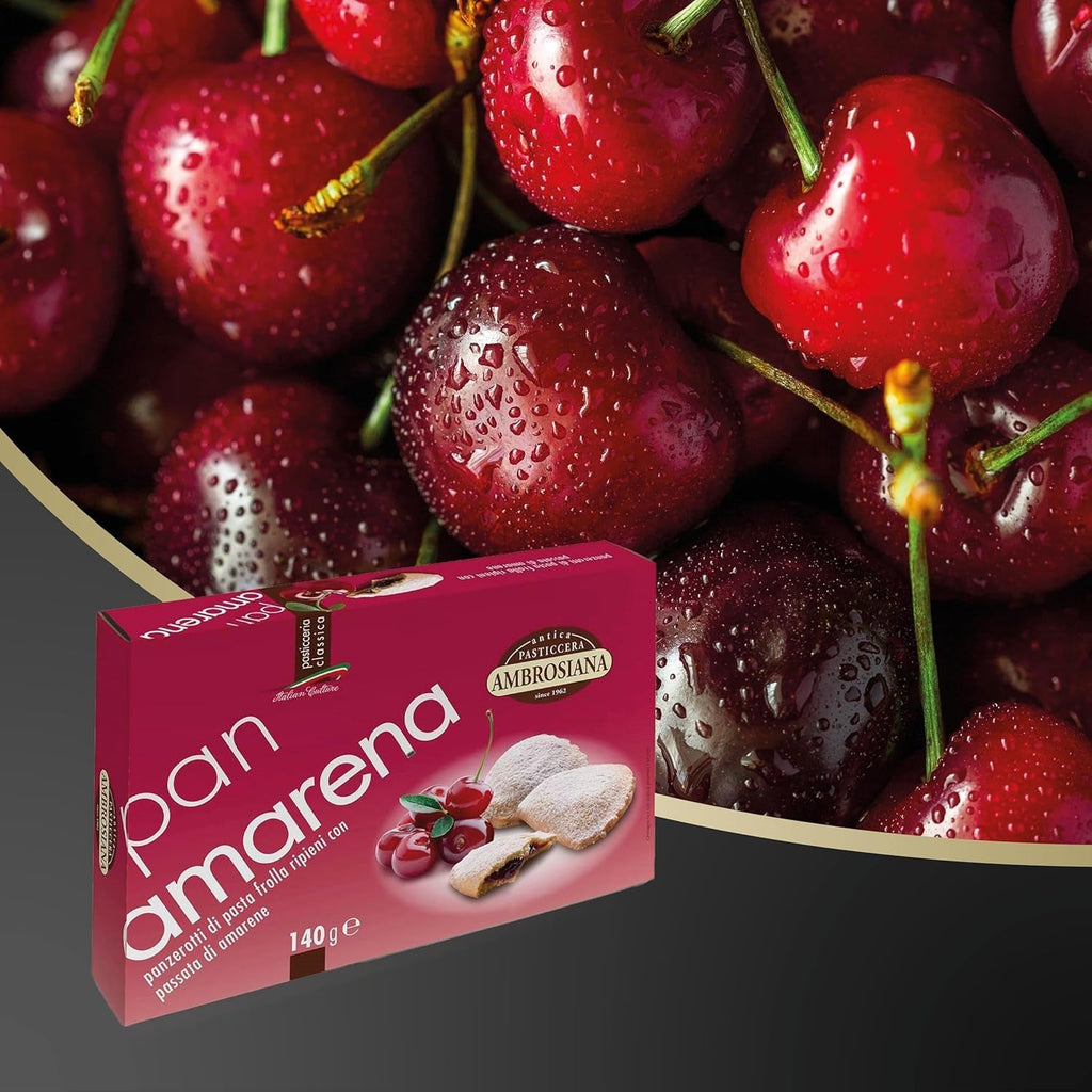 Biscuiți Pan Amarena Pasticceria Ambrosiana – 140G – Biscuiți italieni, Biscuiți cu cafea, Fursecuri, Produse de patiserie