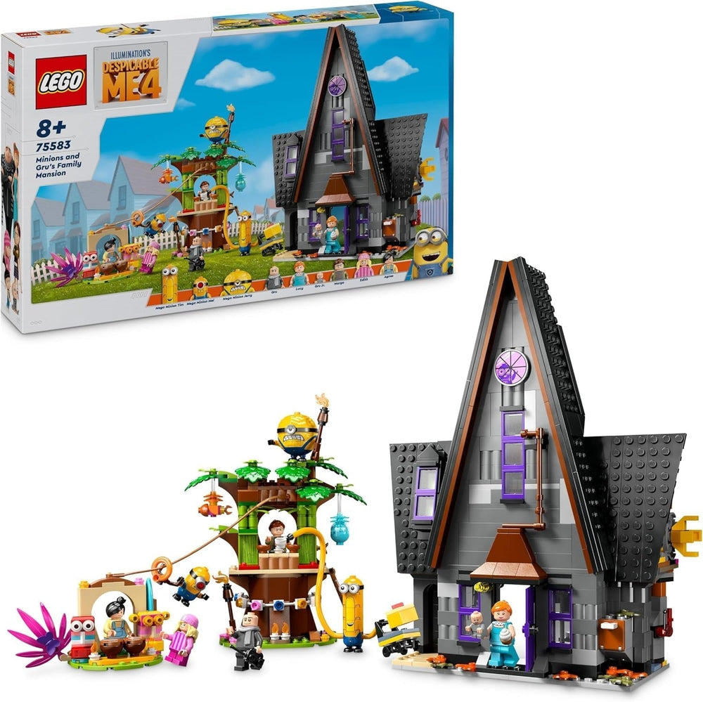 LEGO I - Semplicemente Incorreggibile 4 Villa della Famiglia di Gru e Minions I - Semplicemente Incorreggibile 4 Playset Film Giocattolo per Bambini Regalo per Ragazzi e Ragazze da 8 Anni in su 75583 Set da Costruzione Beuche den LEGO-Store Titolo predefinito
