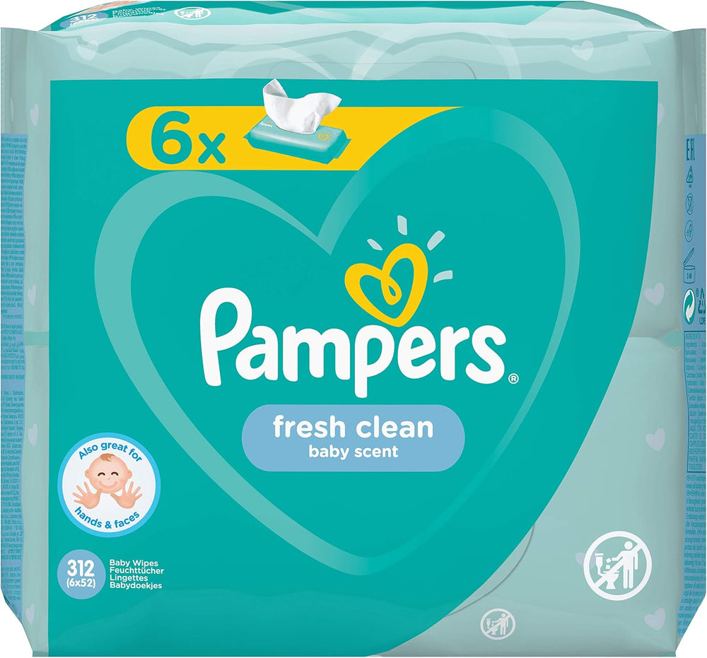 Pampers 81688049 Salviette per neonati Fresh Clean, bianche