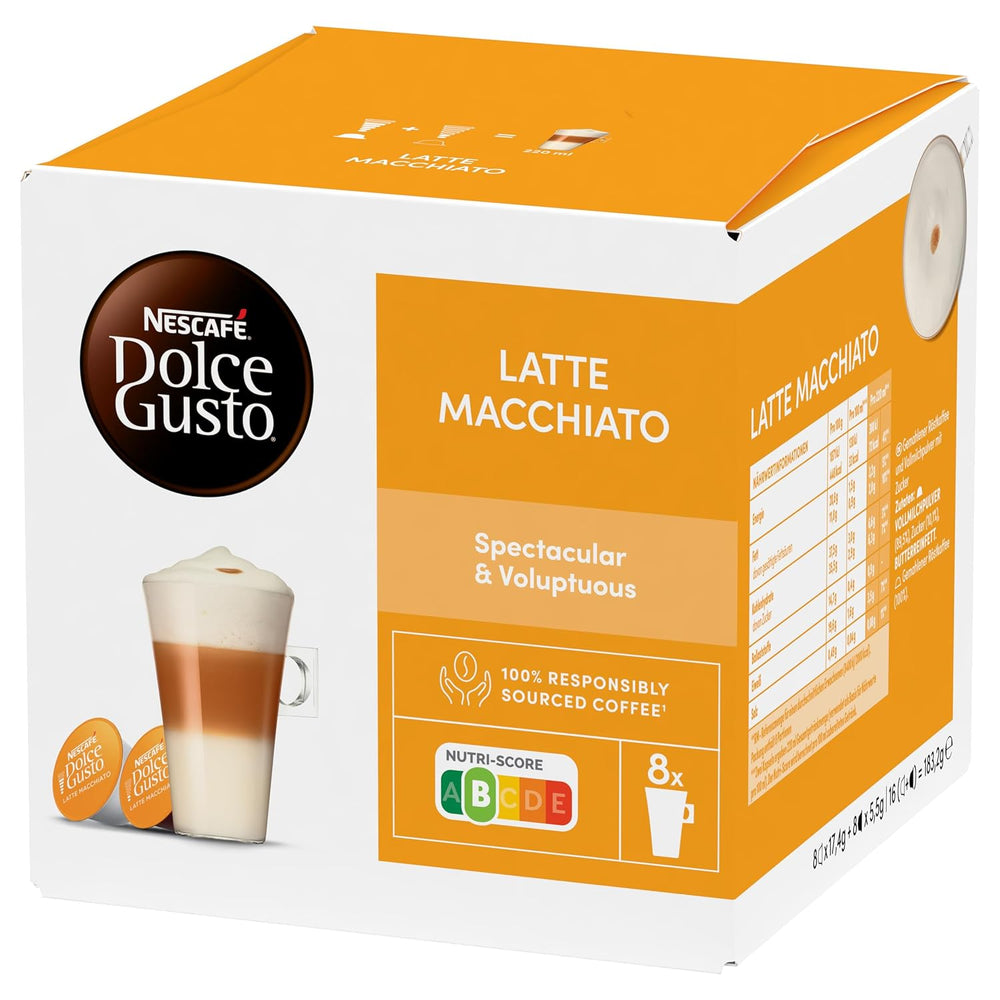 NESCAFÉ DOLCE GUSTO Latte Macchiato Kaffeekapseln 6er Pack (6 x 16 Kapseln)