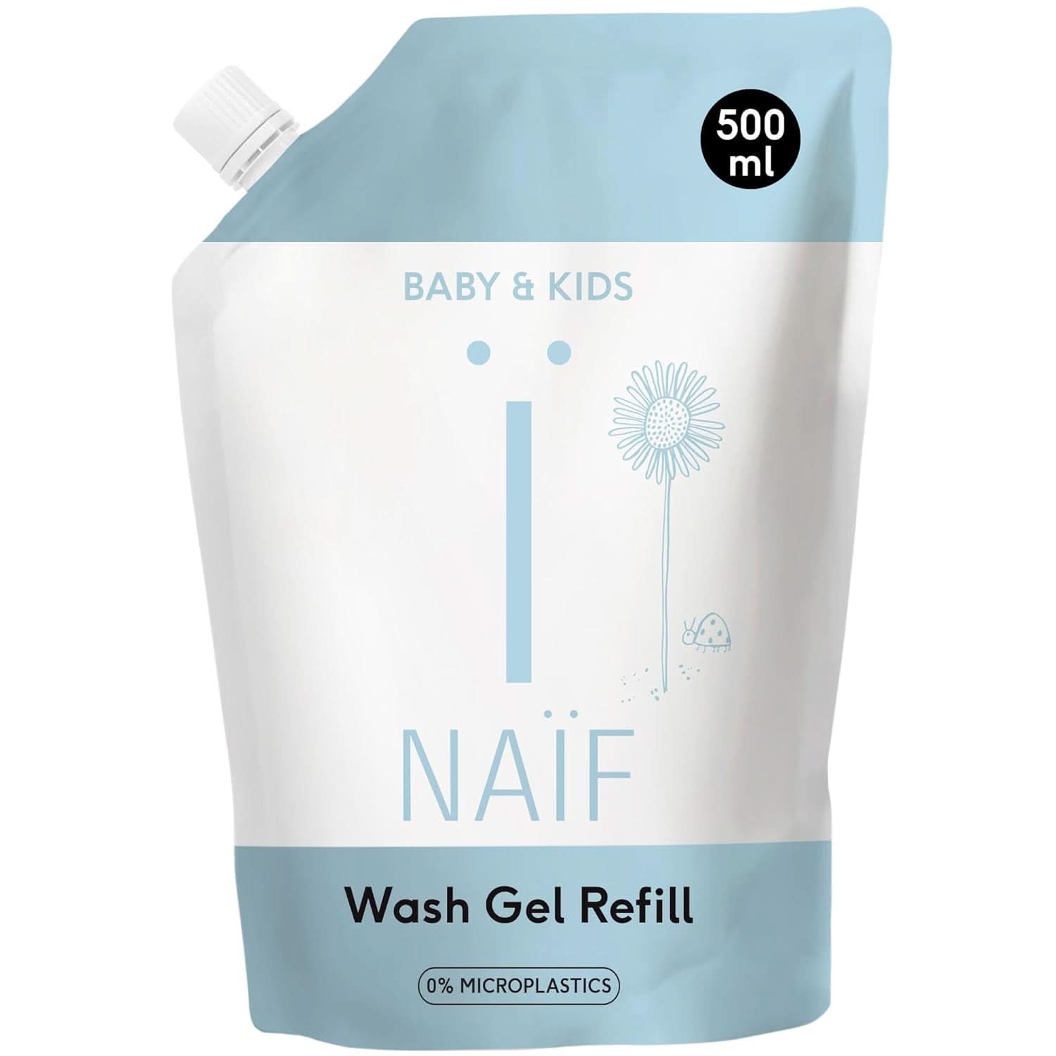 Gel lavante nutriente Naïf - Per neonati e bambini - Ingredienti naturali - 100% vegano - 200 ml Mamma e Bambino Naty Shop