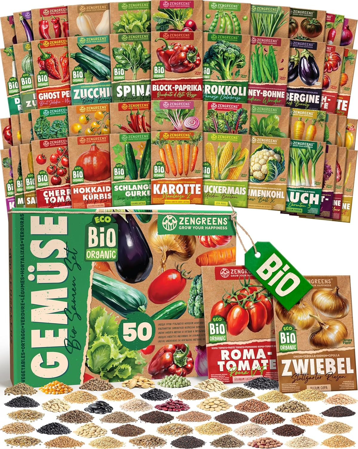 Semi di pomodoro biologico in set da 10 - 10 semi di pomodoro per una facile coltivazione in giardino, balcone o aiuola rialzata - Semi di piante - Piantine