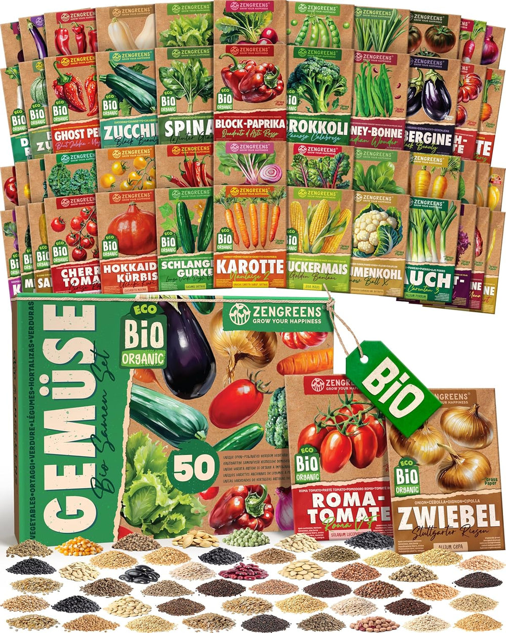 Semi di pomodoro biologico in set da 10 - 10 semi di pomodoro per una facile coltivazione in giardino, balcone o aiuola rialzata - Semi di piante - Piantine