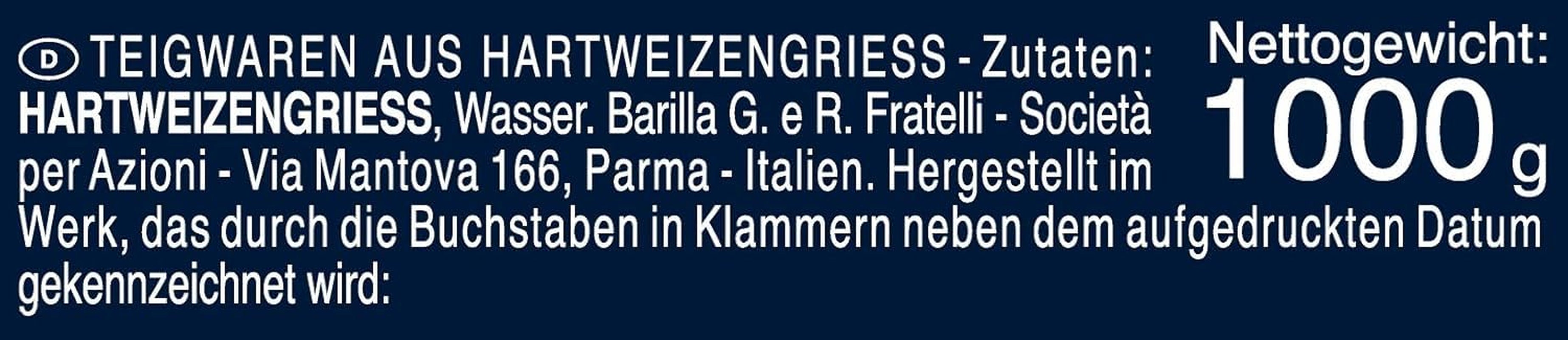 Barilla Selezione Oro Chef Orecchiette Pugliesi, conf. da 9 (9 x 1kg)