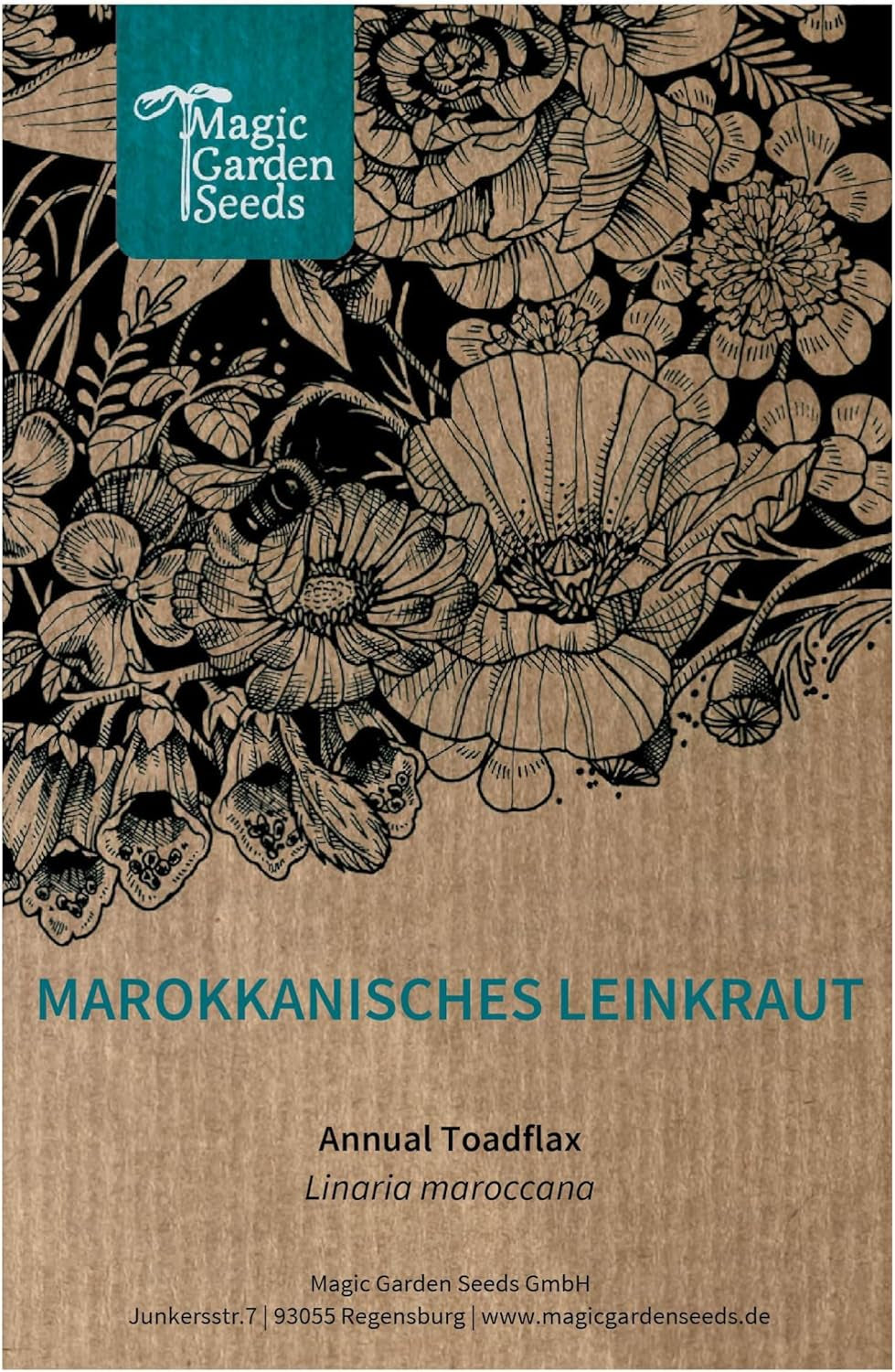 Lino marocchino (Linaria maroccana) ca. 2000 semi di fiori annuali estivi, fiori recisi a fioritura lunga