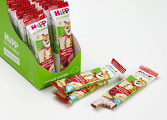 Barretta Hipp Fruit-Friend Leopard biologica, yogurt-ciliegie in purea di banana, 22 x 23g Mamma e Bambino Naty Shop
