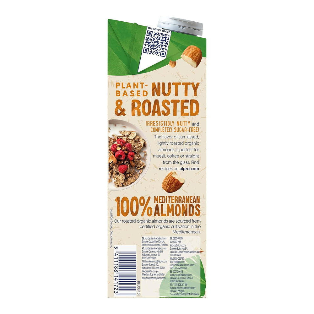 Alpro Bio Mandeldrink senza zucchero – 8 x 1 l
