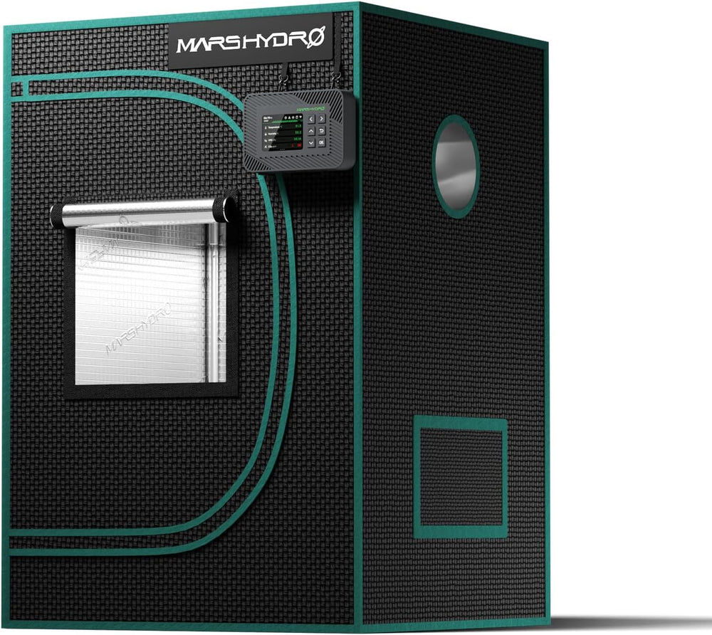 Tenda da coltivazione MARS HYDRO 60x60x140 cm, Tenda da coltivazione per interni, Tende da coltivazione in Mylar riflettente per coltura idroponica, Vassoio inferiore rimovibile per spazio di coltivazione delle piante