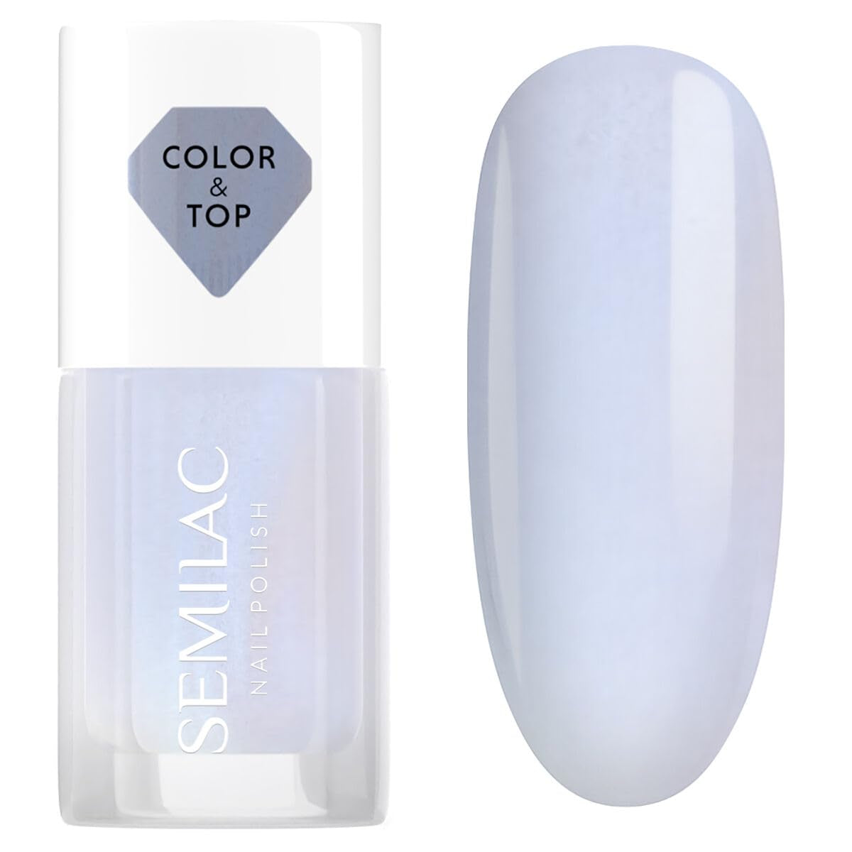 Smalto Semilac Top Classic BLU HOLO GLAZED 7 ml