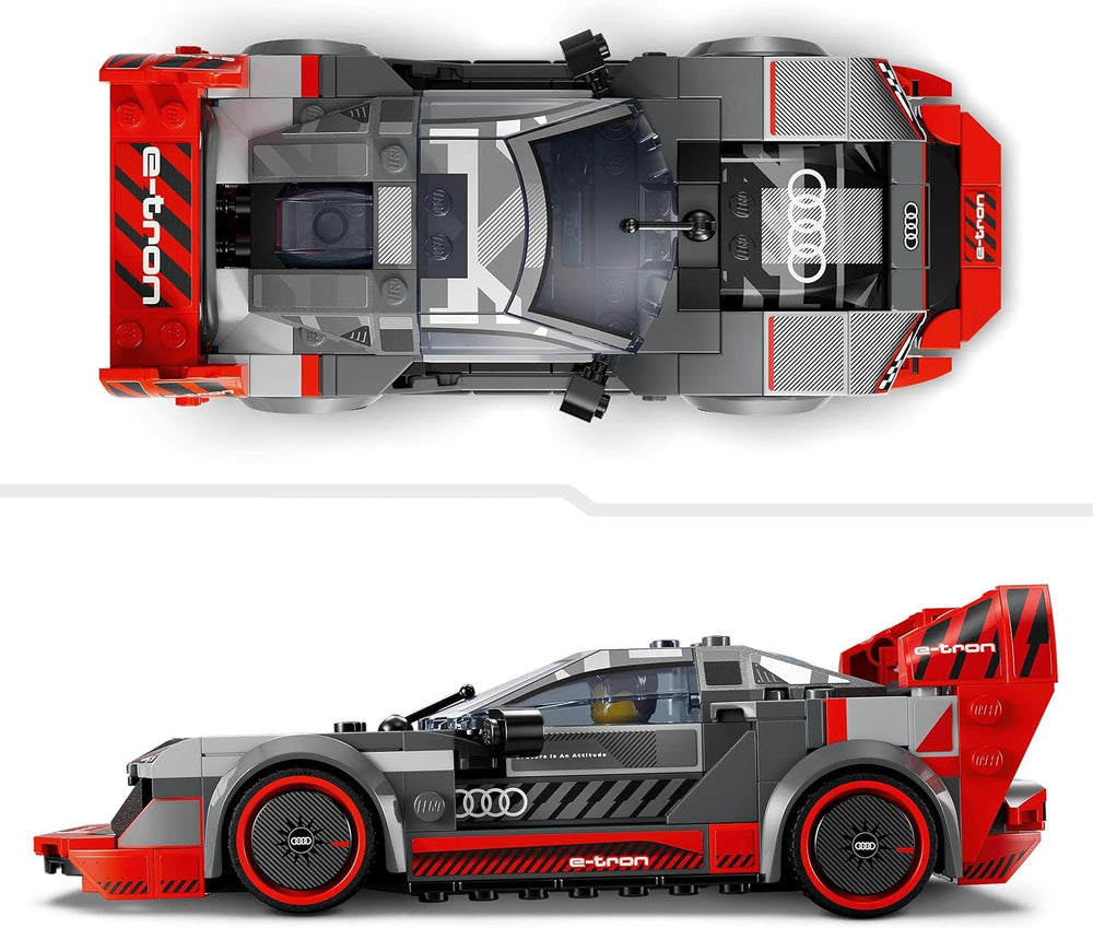 LEGO Speed Champions Set auto da corsa Audi S1 E-Tron Quattro con auto giocattolo da costruire, giocare ed esporre, modello di auto per bambini, regalo per ragazzi e ragazze di 9 anni 76921 Set di costruzione Besuche den LEGO-Store