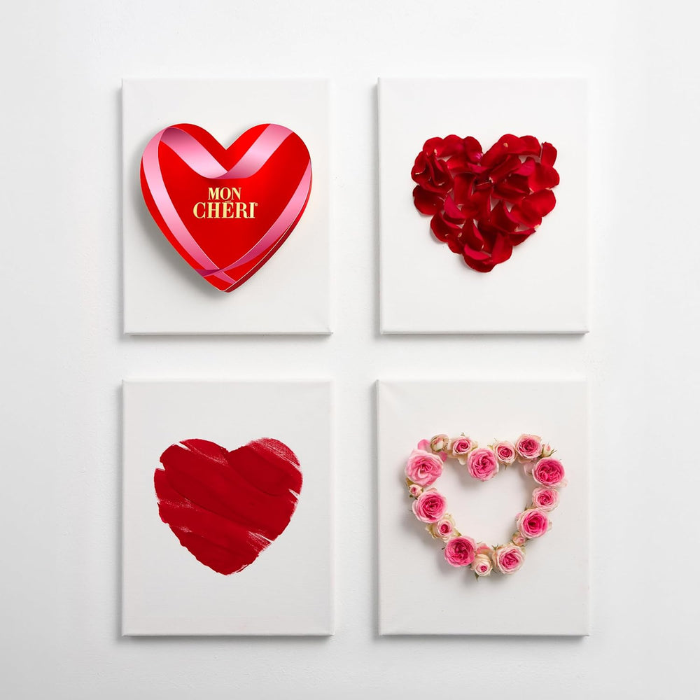 Ferrero Mon Chéri Heart - Regalo di Cioccolato per San Valentino per Lui e per Lei - Croccante di Cioccolato, Liquore Fruttato e Ciliegie Aromatizzate - Per San Valentino, Festa della Mamma e Pasqua - 1 Confezione da 147g