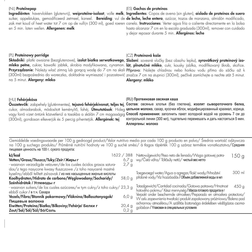 Porridge proteico Trek'n Eat – Colazione ad alto contenuto proteico per l'aria aperta | Tavolo liofilizzato per campeggio, escursionismo e spedizioni | Farcito, veloce da preparare, ideale per viaggiare