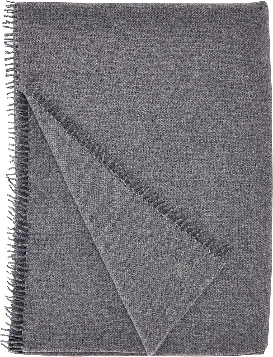 Coperta Must Relax - Coperta in lana - Plaid in pura lana vergine di alta qualità con frange - 130X190 Cm - 310 Rosa - Da "Zoeppritz since 1828" Letti e Coperte 'zoeppritz since 1828' 940 Grigio medio Mel. 130X190 cm