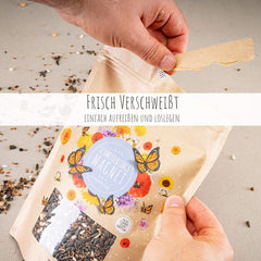 100 g di semi di farfalla per un prato fiorito colorato - Mix di semi di fiori selvatici colorati e ricchi di nettare per farfalle