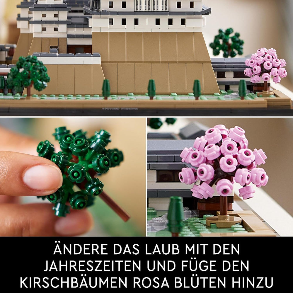 Castello di Himeji LEGO Architecture, kit modello per adulti, collezione Landmark, set di fan di giardinaggio creativo e cultura giapponese con albero di ciliegio in fiore, regalo per lui e per lei 21060 Set di costruzione Besuche den LEGO-Store