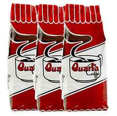 Boabe Quarta Caffè Sorte Rossa – cafea arabică și robustă, 250g, aromă puternică și energică – 3 pachete a câte 250g fiecare. Produsă în Apulia, Salento