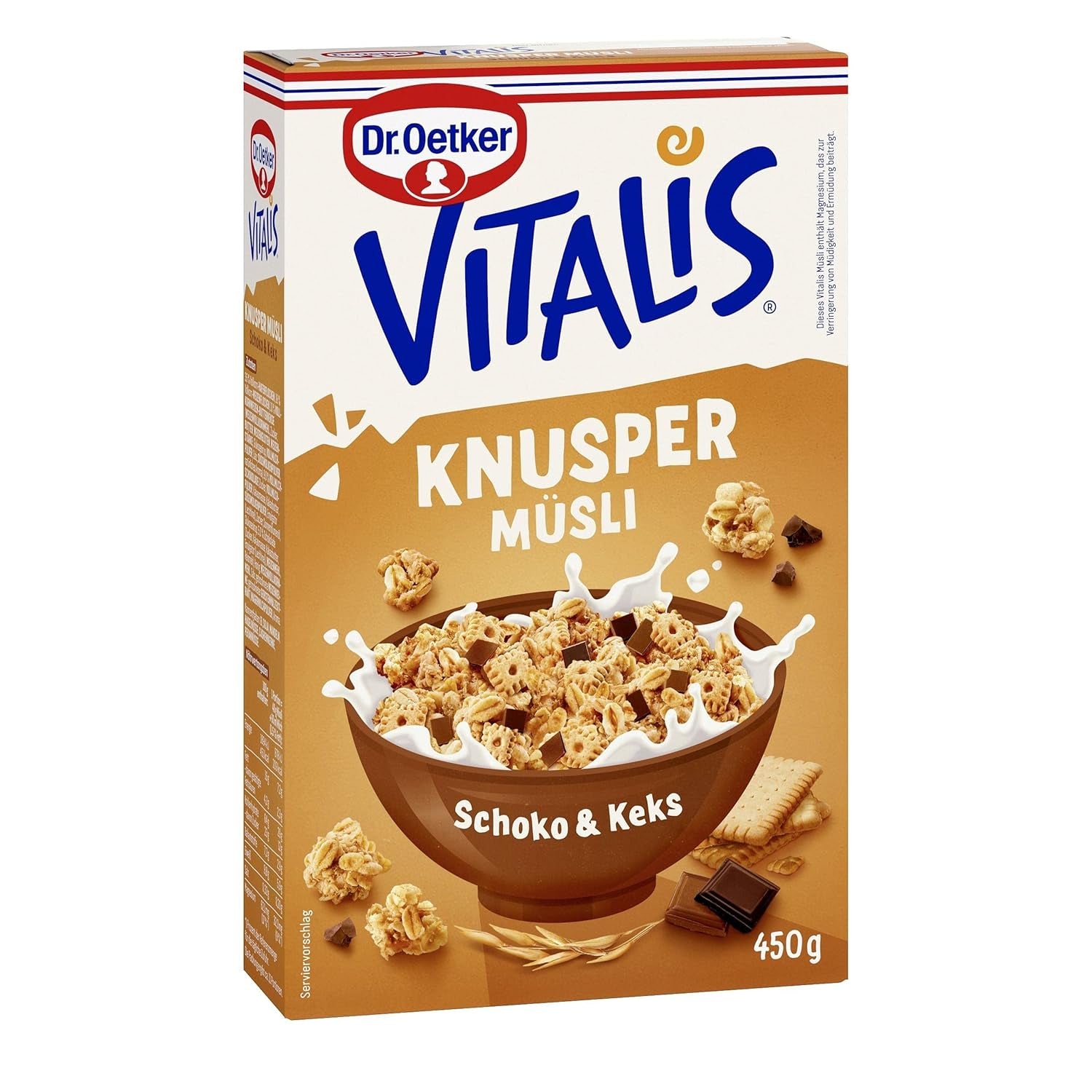 Dr. Oetker Vitalis Classic Crispy Muesli: confezione grande di muesli croccanti per la colazione con uvetta, 1 confezione, 1,5 kg