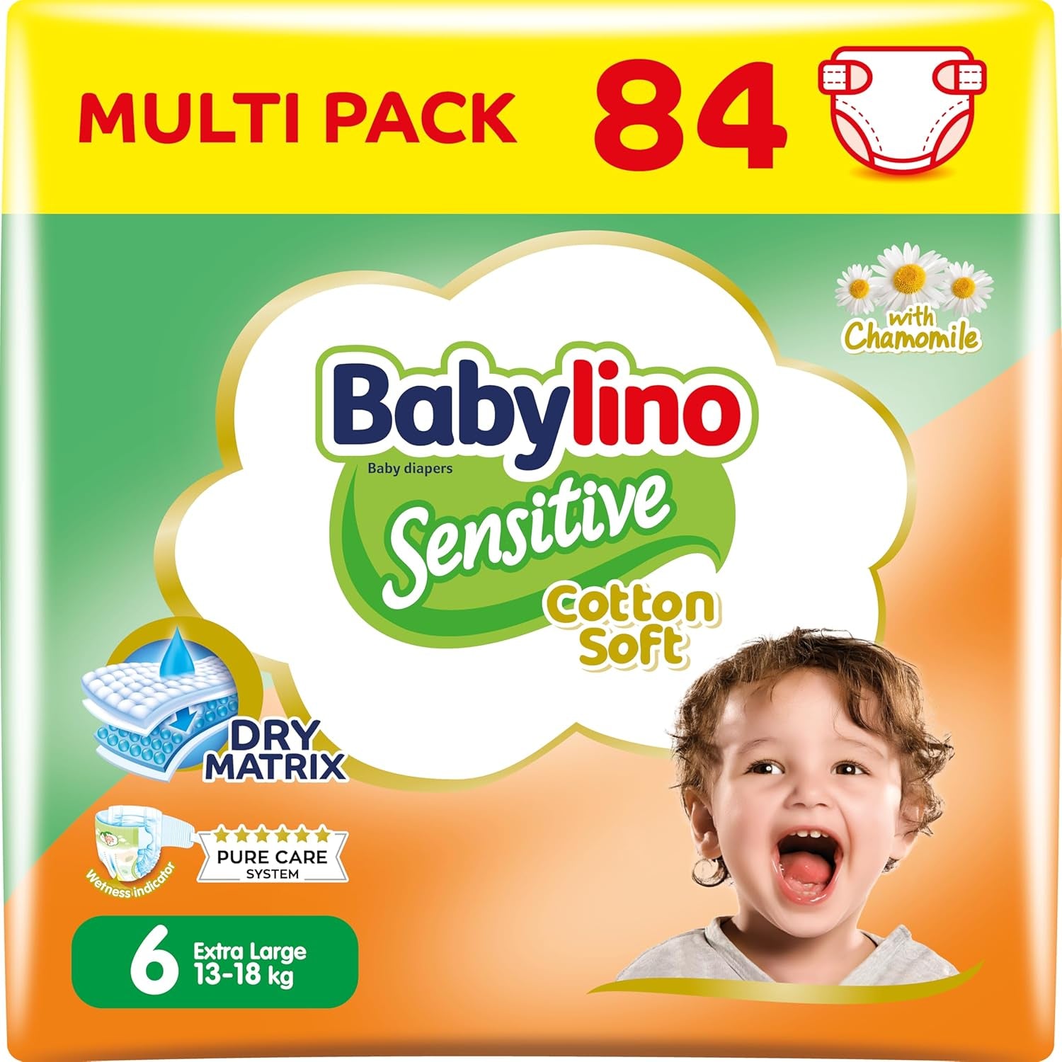 Pannolini per bambini Sensitive taglia 4, Maxi (8-13 kg), 20 pezzi