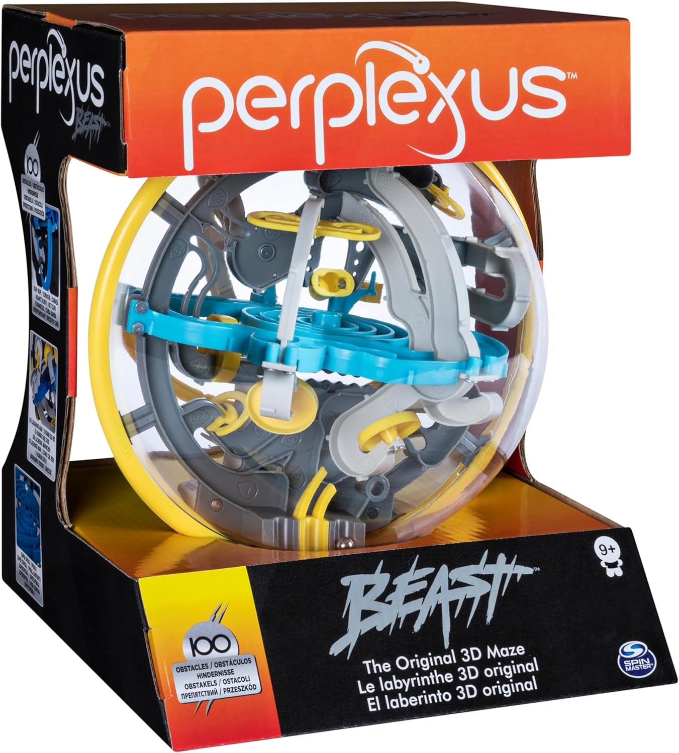 Spin Master Games - Labirinto di palline 3D Perplexus Beast con 100 ostacoli, gioco di pazienza per bambini dai 9 anni in su e adulti