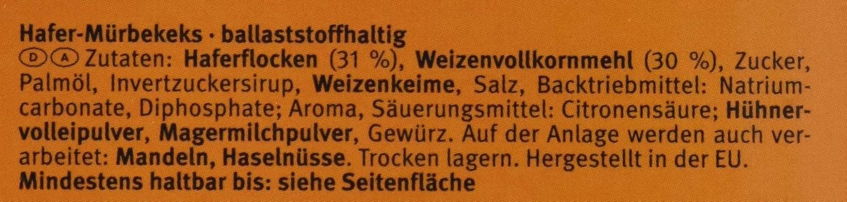 Brandt Hobbits Crunchy - 2 pachete - Cutie de catering cu 60 de pachete - Biscuiți integrali cu conținut ridicat de fibre și fulgi de ovăz (60 x 22,8 g)