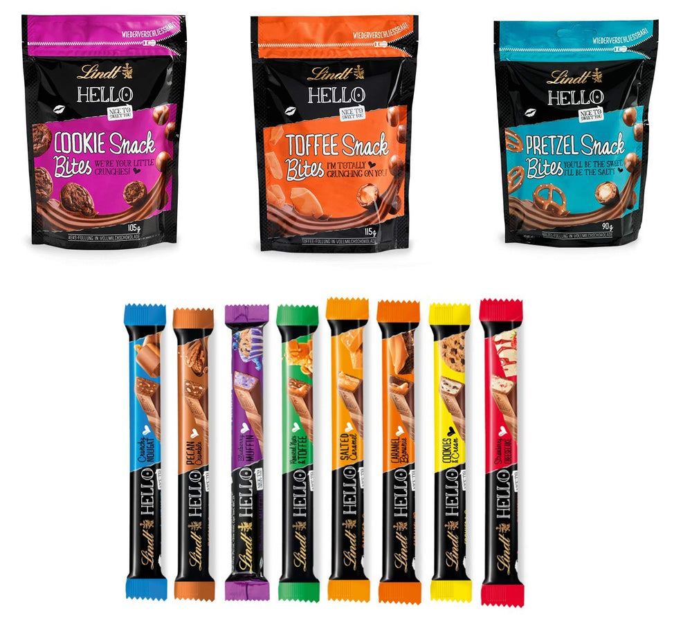 Set regalo con praline al cioccolato Lindt | 477g| 5 scatole di praline Lindt nelle varianti: Exquisite, Mini Praline, LINDOR Gift, Piccolo Grazie, Dal Cuore | Regalo pralinato | Regalo di cioccolato