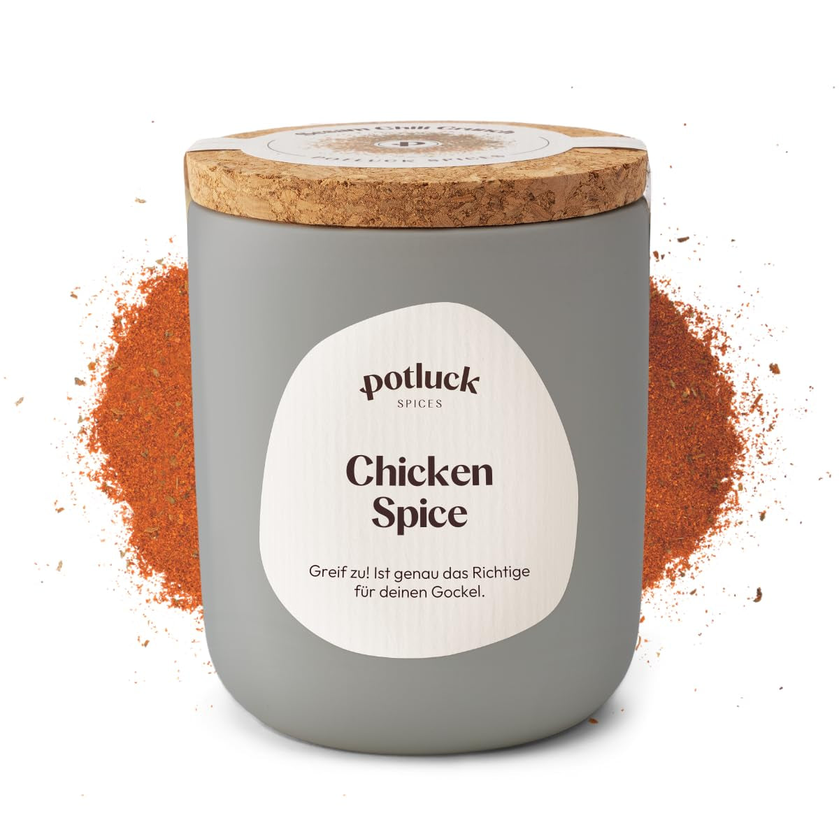 Potluck | Hamburger di spezie | Würzmischung im Keramiktopf | 100 g| Vegano, senza glutine e con ingredienti naturali