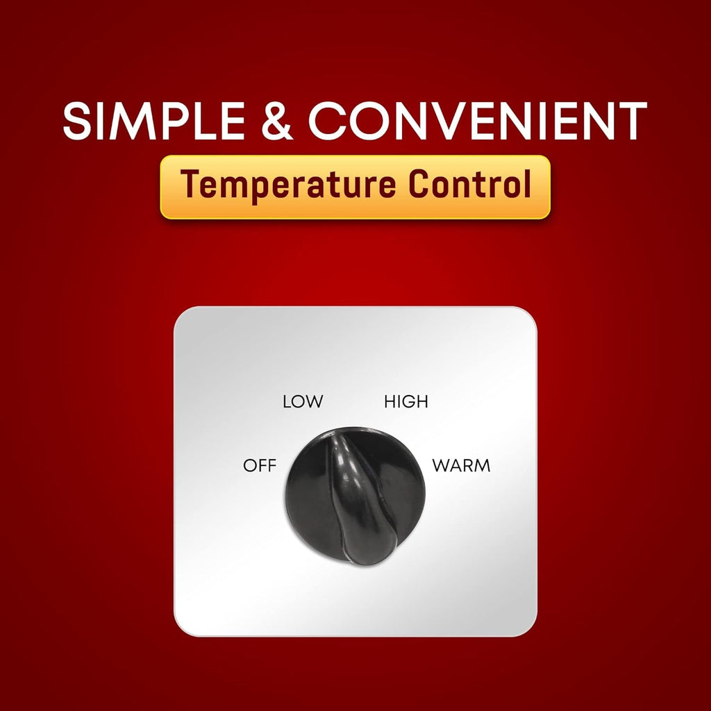 MST-250XS# Elektrischer Keramik-Schongarer Mit Einstellbarer Temperatur, Für Vorspeisen, Saucen, Suppen, Braten, Eintöpfe Und Dips, Spülmaschinenfest (1,7 L, Edelstahl) Naty Shop