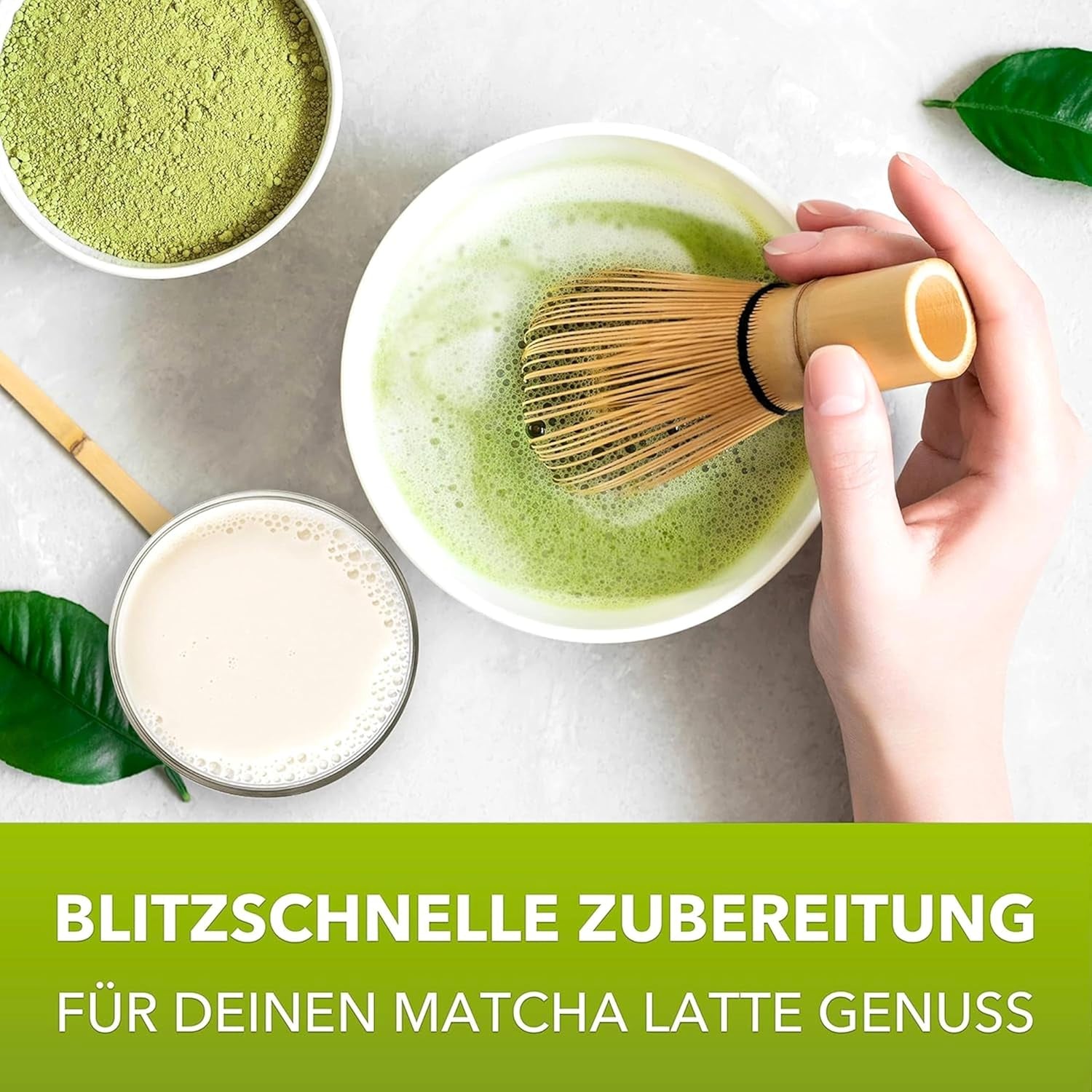 Matchamagic - Pudră de matcha latte bio din Japonia cu zahăr din floare de cocos pentru un ceai delicios