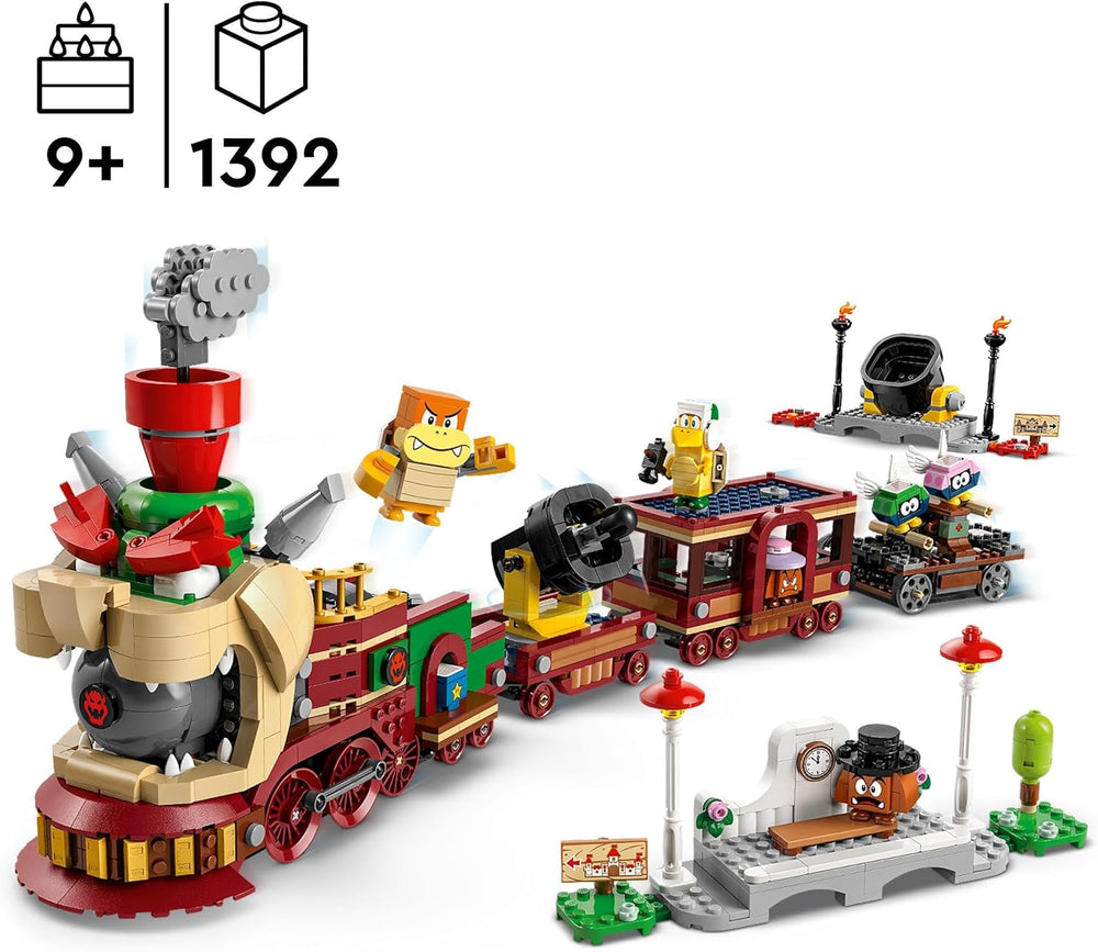 LEGO Super Mario Express Il treno Bowser per bambini Playset avventura con Hammer Brother 2 Gumbas e 2 parapunture Regalo Nintendo per ragazzi e ragazze Giocatori 71437 Set da costruzione Acquista dal negozio LEGO