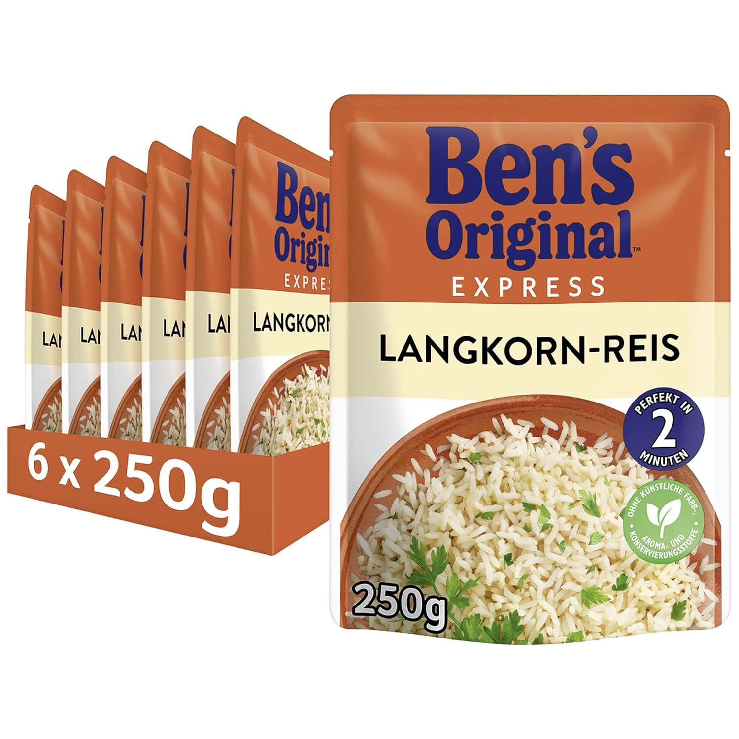 BEN'S ORIGINAL™ Riso Basmati Express 6 x 220 g