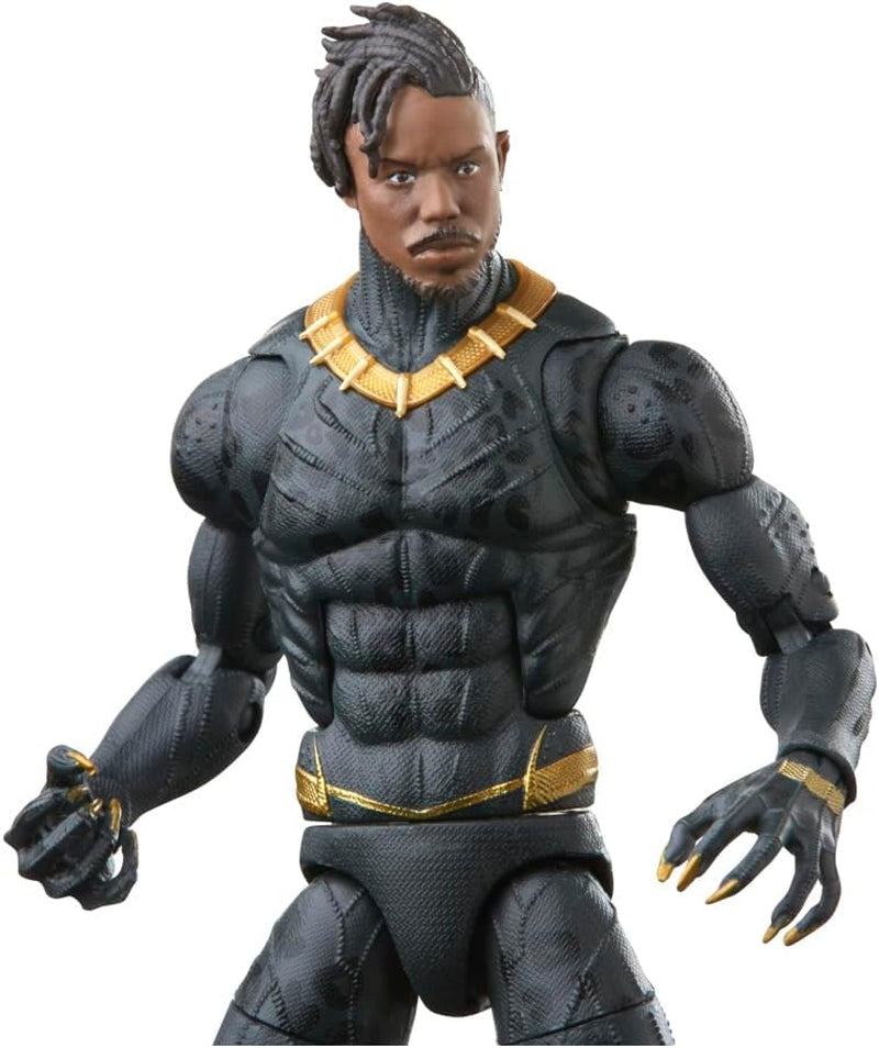 Hasbro Marvel Legends Series Black Panther Legacy Collection Killmonger, 15 cm figurină de colecție cu 5 accesorii Action figures Naty Shop
