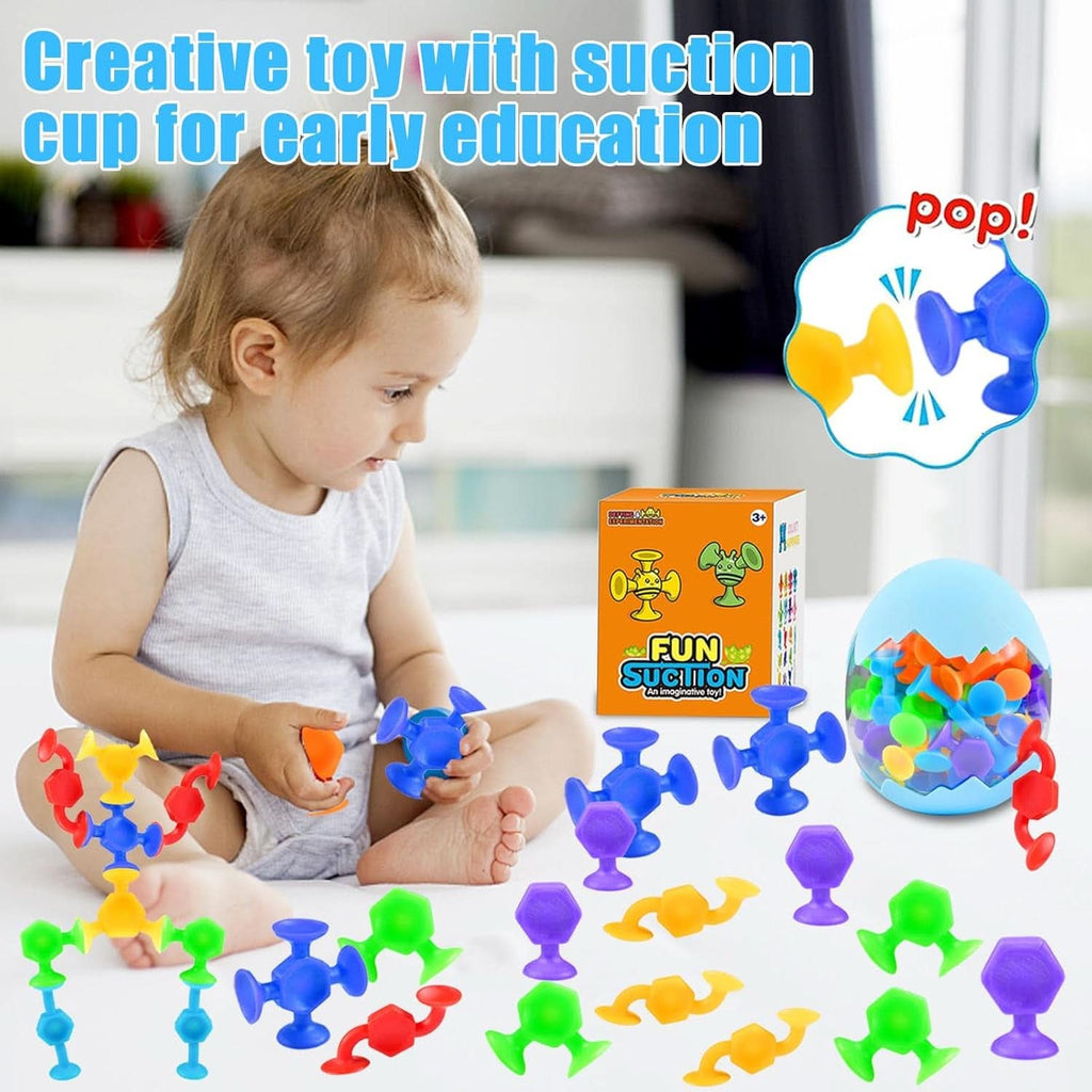 48 bucăți, jucărie de baie Montessori de la 3 ani, blocuri de construcție din silicon Mama si Copilul Naty Shop