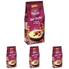hof Avena Calda Bio con Frutti di Bosco, 400g (Confezione da 4)