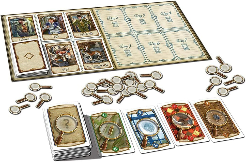 KOSMOS 692766 Holmes - Sherlock vs. Moriarty, Gioco per due giocatori, Gioco di Sherlock Holmes, Gioco da tavolo per esattamente 2 giocatori dai 10 anni in su, Gioco di strategia