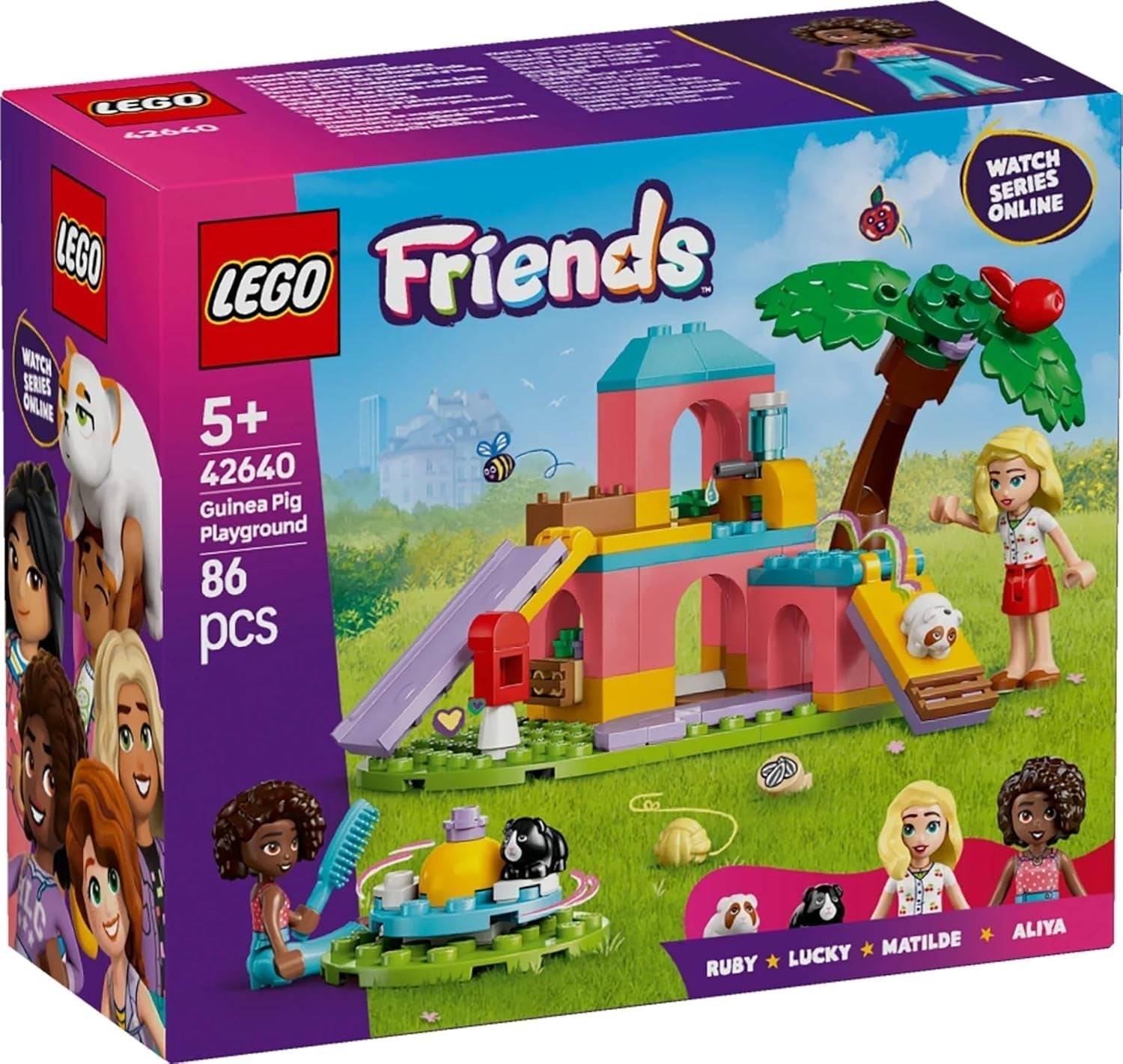 LEGO Friends Guinea Pig Playground Set da costruzione e gioco di finzione con 2 minifigure e 2 animali Giocattolo per ragazze 5+ Set di animali 42640 Set da costruzione Besuche den LEGO-Store