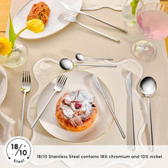 Karaca Focus Elegance, set de tacâmuri de 84 piese, 12 persoane Bucatarie Naty Shop