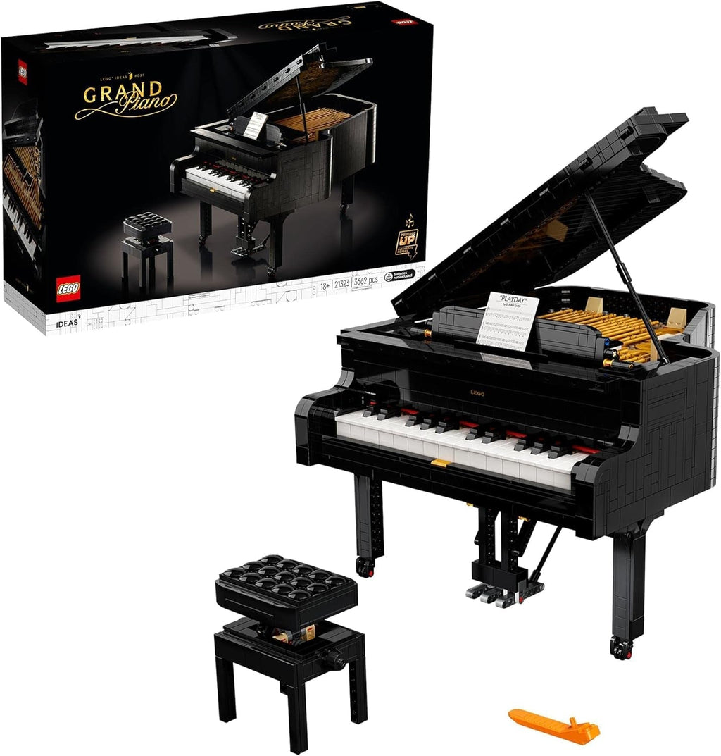 LEGO Ideas Concert Grand Piano (21323); Set de construcție; Propriul dvs. pian de concert; Proiect de modelare excelent pentru pianistul talentat, muzician, iubitor de muzică sau pasionat (3.662 piese) Seturi de constructie Besuche den LEGO-Store Singur