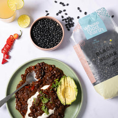 Fagioli neri Wholefood Earth 1 kg non OGM Naturale ricco di fibre ricco di proteine