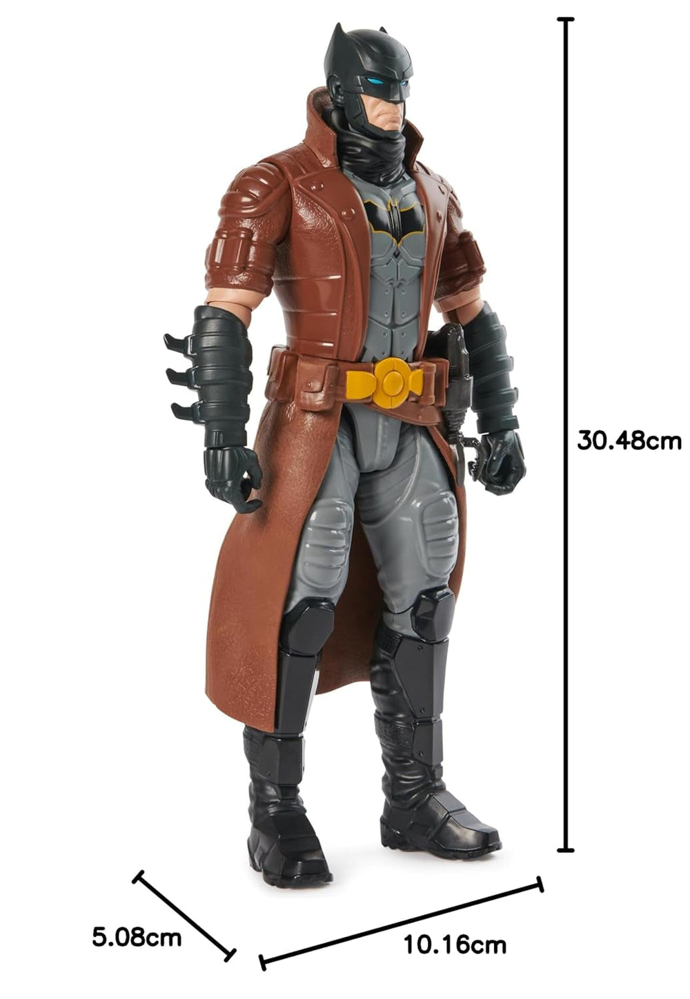 DC Comics, Batman Action Figure, 30 cm înălțime, complet mobil pentru aventuri captivante și cascadorii pline de acțiune, jucărie pentru copii de la 3 ani în sus Action figures Naty Shop