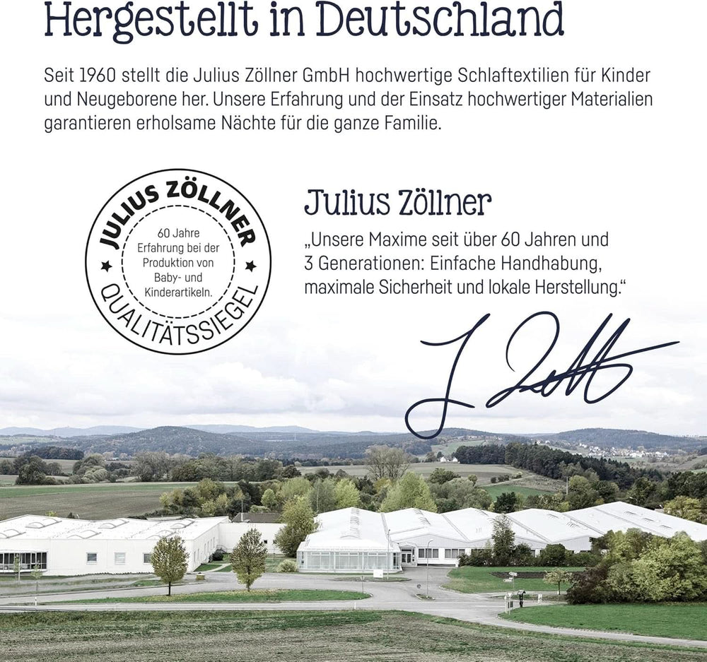 Julius Zöllner Cuscino da allattamento biologico 190 cm, imbottitura 42 litri Microsfere Eps, made in Germany Accessori Alimentazione e Allattamento Bebe Naty Shop