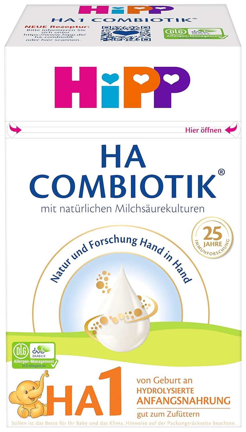 Hipp Milchnahrung HA Combiotik HA1 Combiotik, 600G, 4Er Pack (4 X 600G) Mamma e bambino Naty Shop