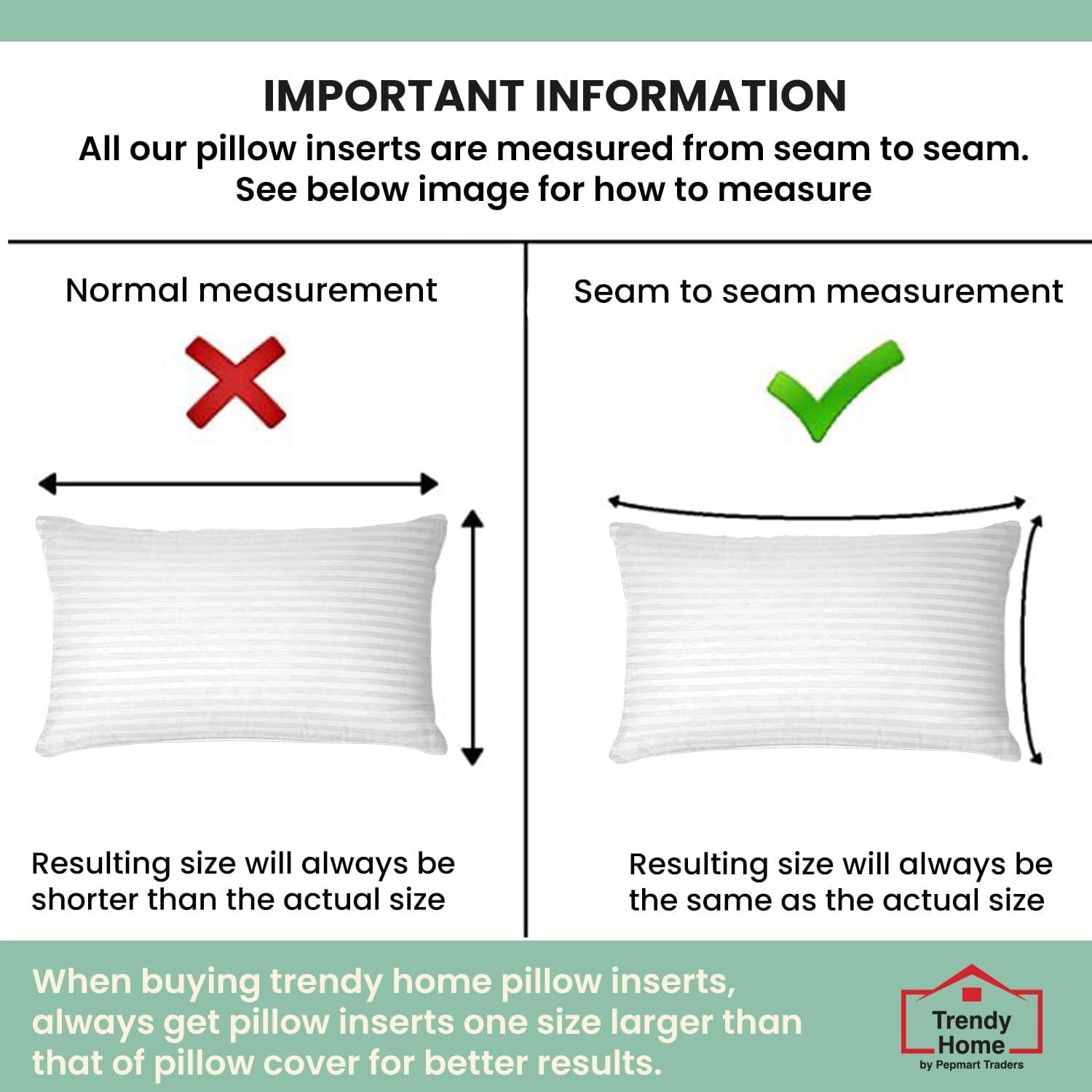 Inserție de pernă decorativă Trendy Home, hipoalergenică, cu suport lombar, pentru casă, exterior, canapea, lavabilă la mașină, 30,5 x 50,8 cm