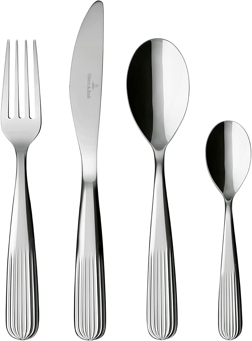 Villeroy & Boch - Set tacâmuri Rose Garden 24 piese, otel inoxidabil Bucatarie Naty Shop