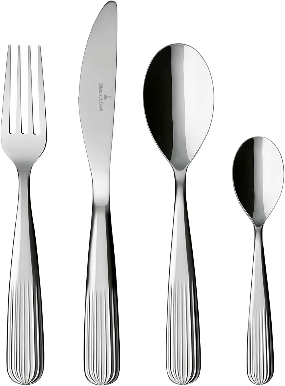 Villeroy & Boch - Set tacâmuri Rose Garden 24 piese, otel inoxidabil Bucatarie Naty Shop