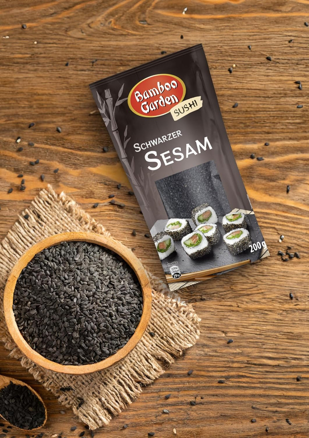 Bamboo Garden Sesam nero, 200 g (Verpackungsdesign kann abweichen)